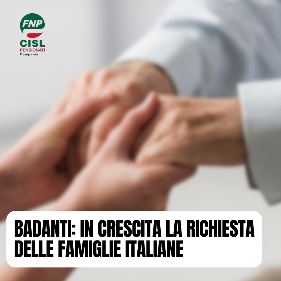 Badanti: in crescita la richiesta delle famiglie italiane