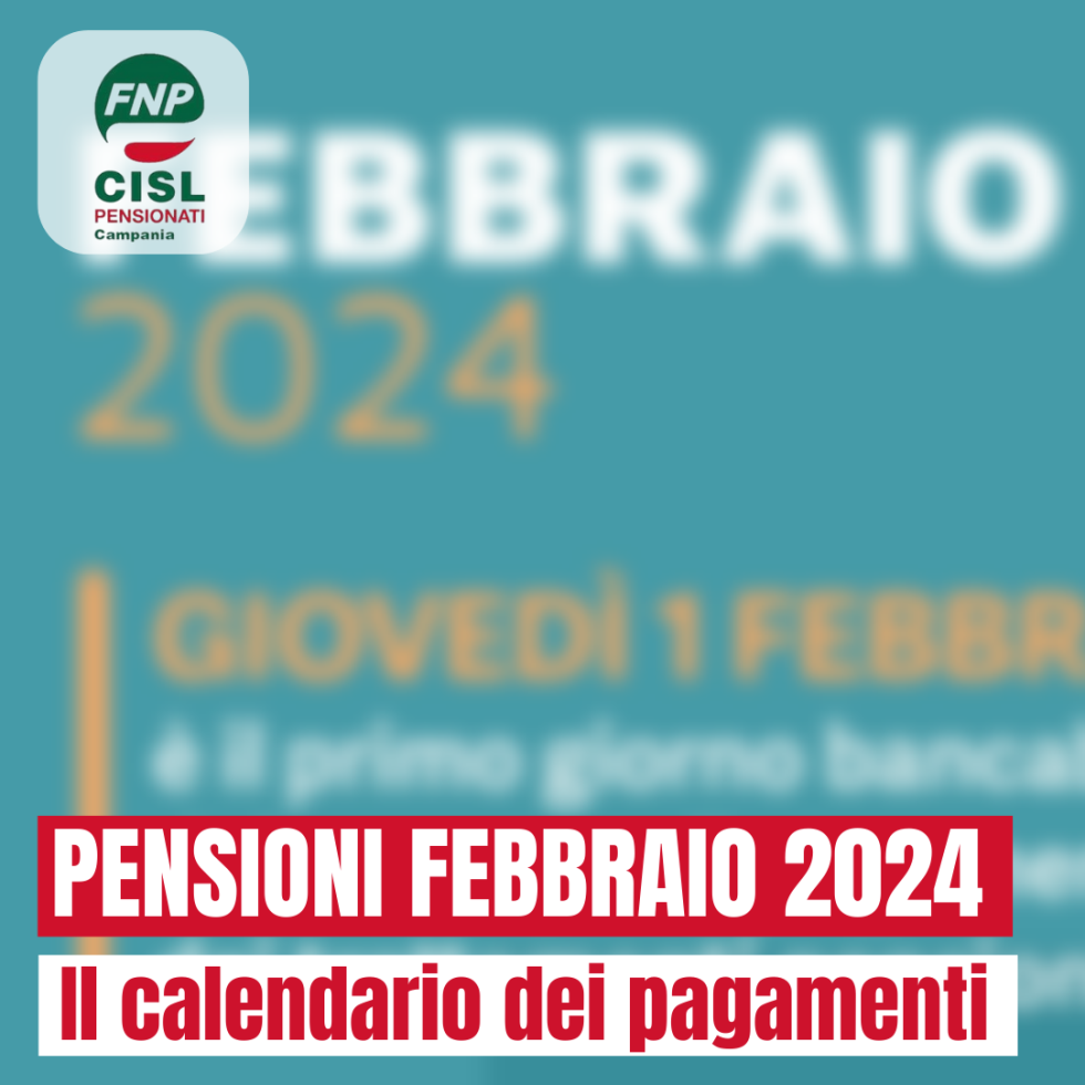 Pensione febbraio: calendario dei pagamenti e novità sul cedolino