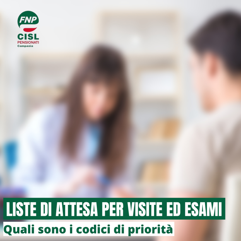 Liste di attesa per visite ed esami: i codici di priorità