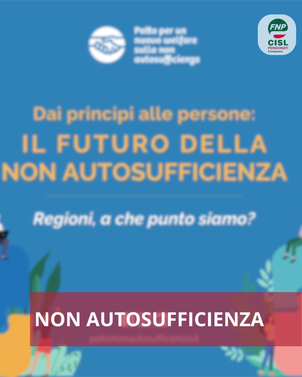 Non autosufficienza: al via la campagna del 