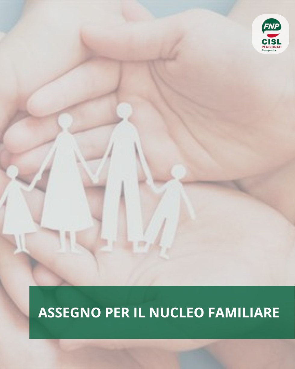Assegno per il nucleo familiare. Dal 1° luglio 2025 nuovi livelli di reddito