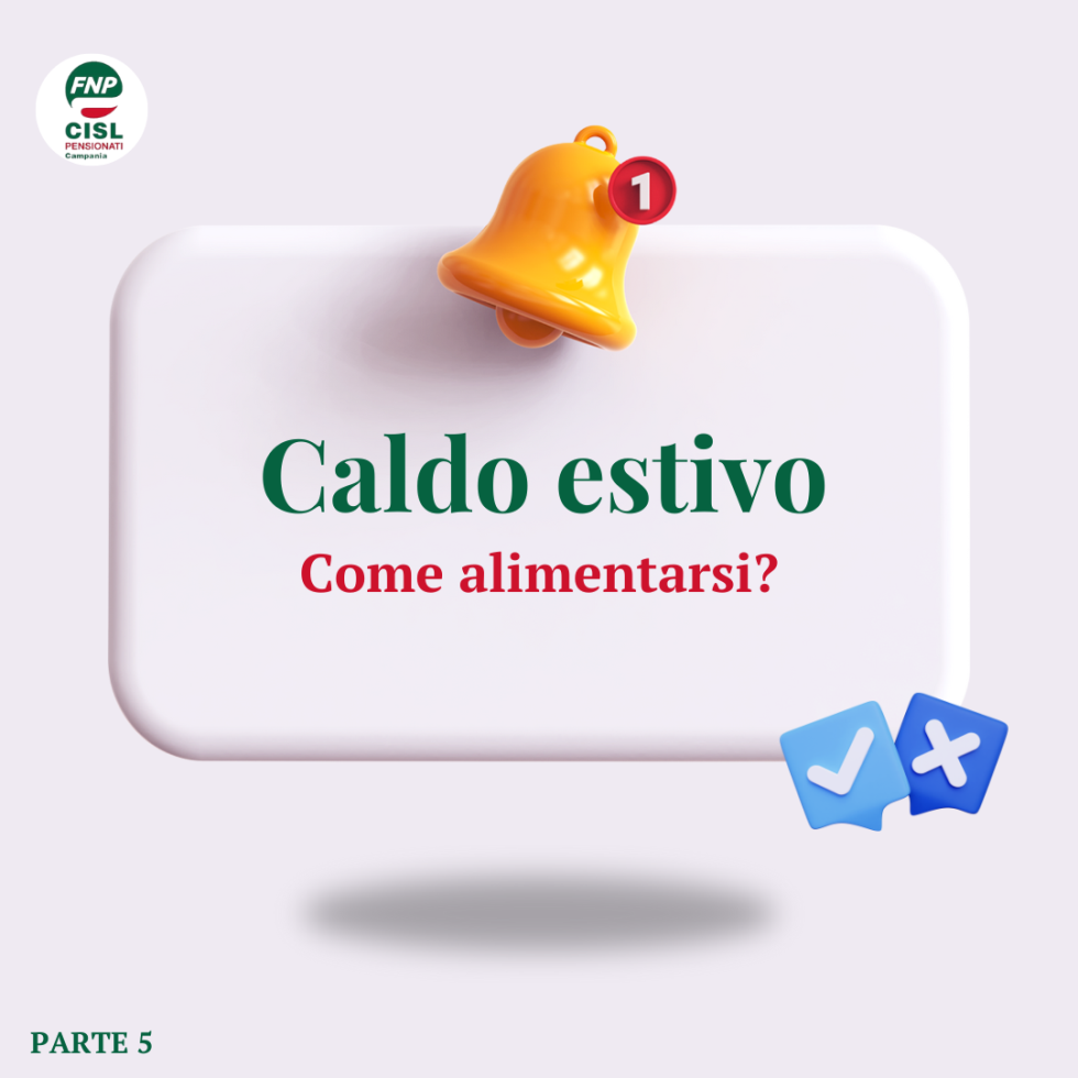 Caldo estivo: come alimentarsi?