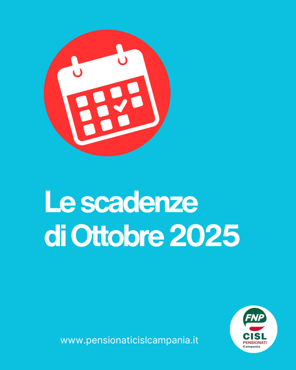 Vi ricordiamo che... scadenze e date utili di ottobre 2025