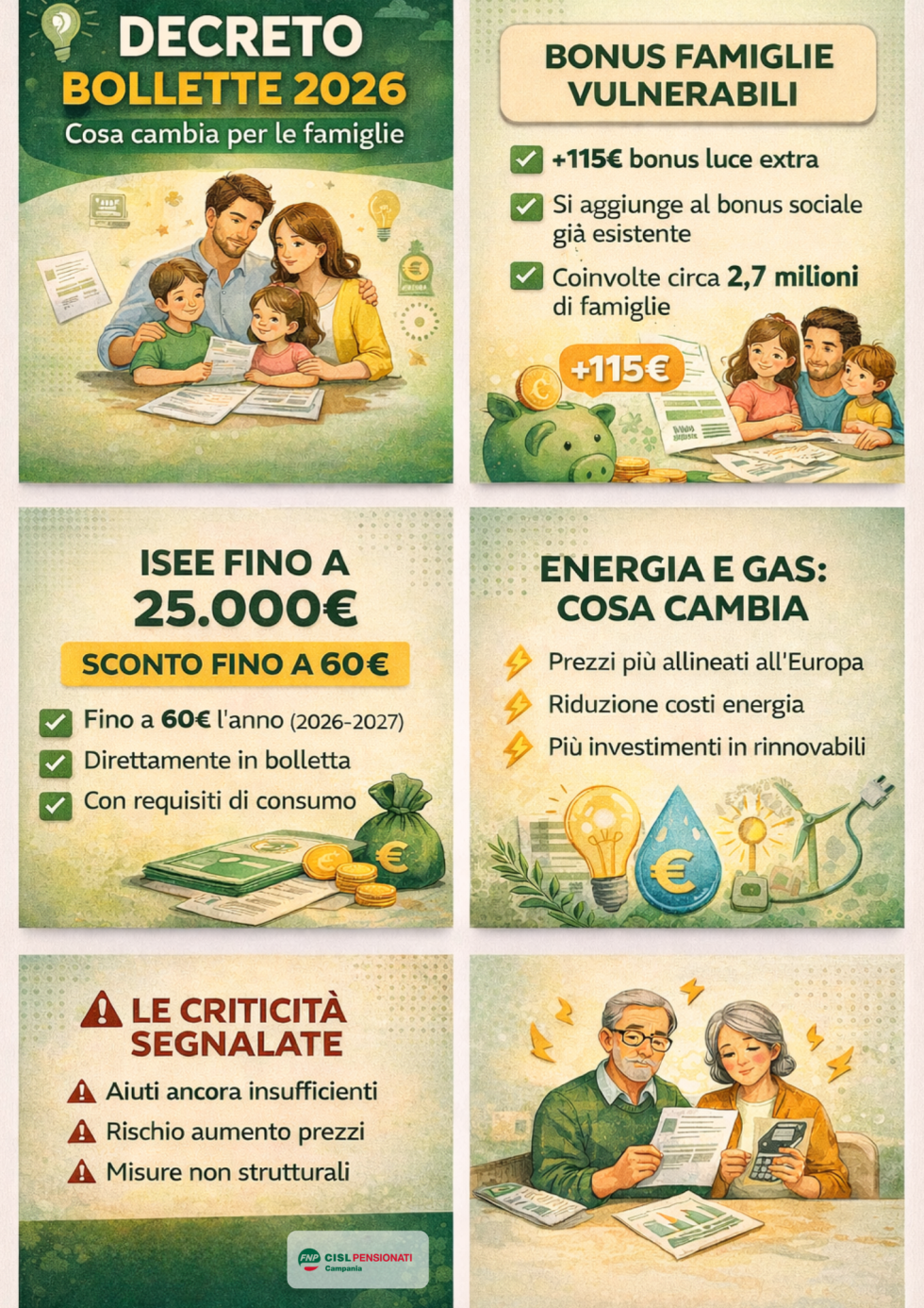 Decreto Bollette 2026: le nuove misure per le famiglie