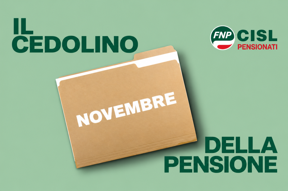 Calendario pagamento pensioni e cedolino novembre