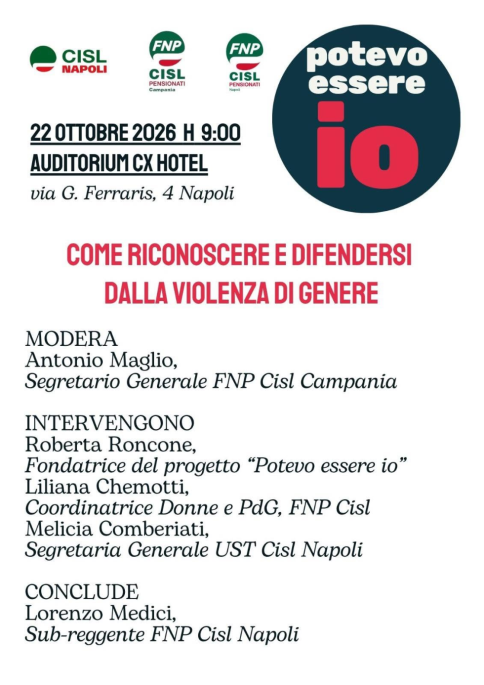 “Come riconoscere e difendersi dalla violenza di genere”: il 22 l'incontro