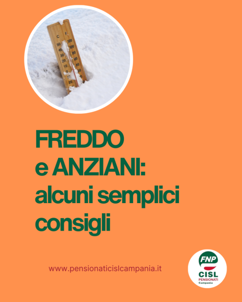 Freddo e anziani: alcuni semplici consigli