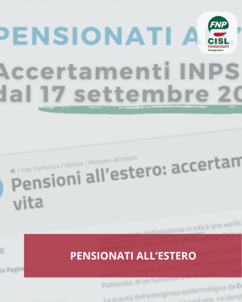 Pensionati all’estero: accertamenti INPS dal 17 settembre 2025