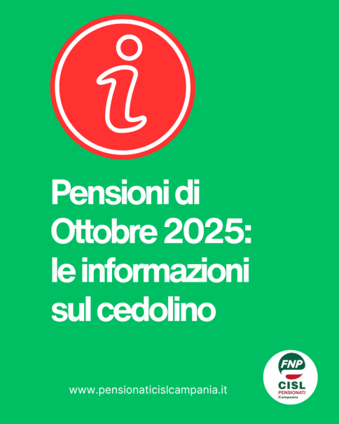 Cedolino pensione di ottobre 2025, le informazioni utili
