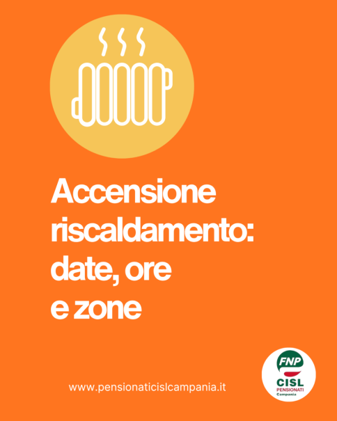 Accensione riscaldamento: date, ore e zone