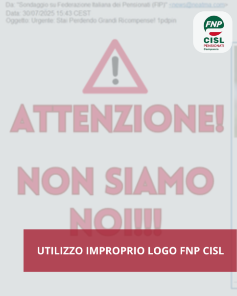 FAKE: Utilizzo improprio del logo FNP via e-mail