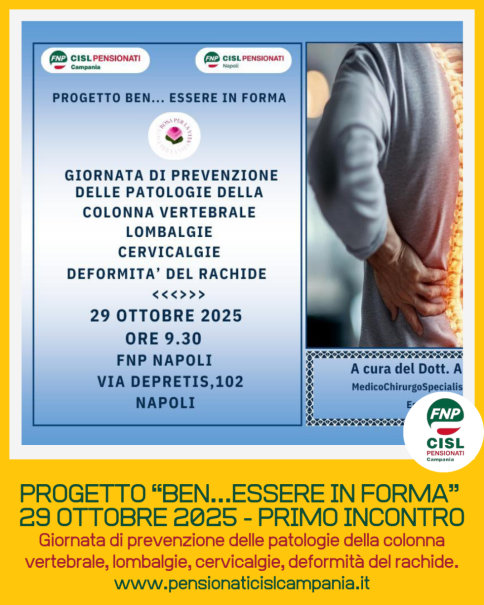 Via al progetto “Ben…essere in forma”: stamani il primo incontro