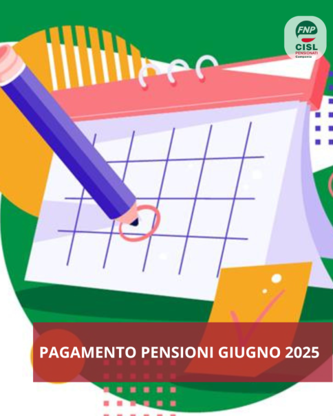 Pensione di giugno 2025, il calendario dei pagamenti